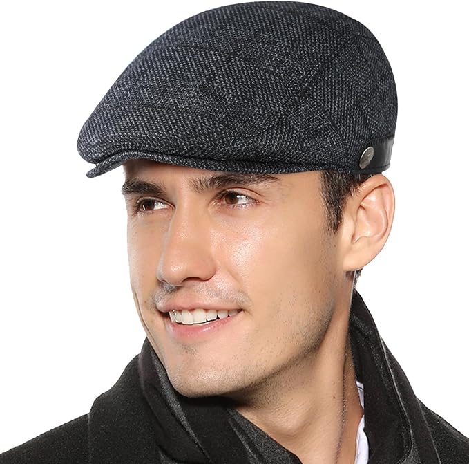 Sumolux Mens Newsboy Hat Flat Cap Gatsby Newsboy Lvy Irish Hats Driving Cabbie Hunting Cap