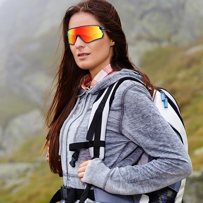 BEACOOL Polarized Sports Sunglasses for Men Women Youth Baseball Cycling Running Driving Fishing Golf Motorcycle TAC Glasses