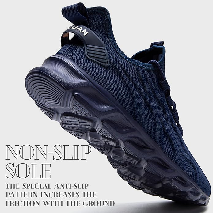 ZGPWZWL Mens Running Shoes Sneakers for Men Tennis Gym Athletic Lightweight Walking Comfortable Workout Sports Shoes