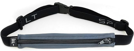 SPIbelt Running Belt for Women Men, Phone Holder for Running, Running Fanny Pack, Holder for Phone, Running Waist Pack, Adjustable Waist, [Fits All Phones]. Anthracite with Black Zipper