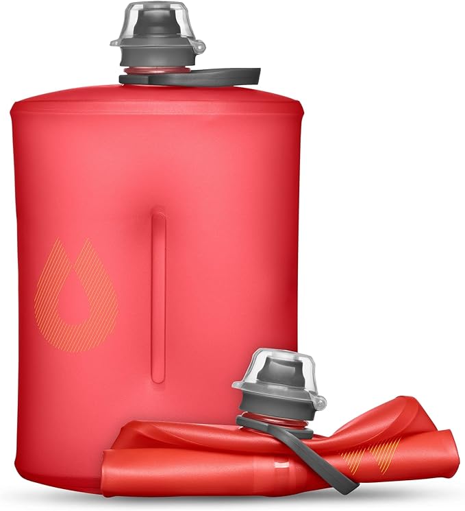 HydraPak Stow Collapsible Water Bottle – 350ml, 500ml, 1L – Ultralight, Leak-Proof, BPA-Free, Filter Compatible Travel & Hiking Flask