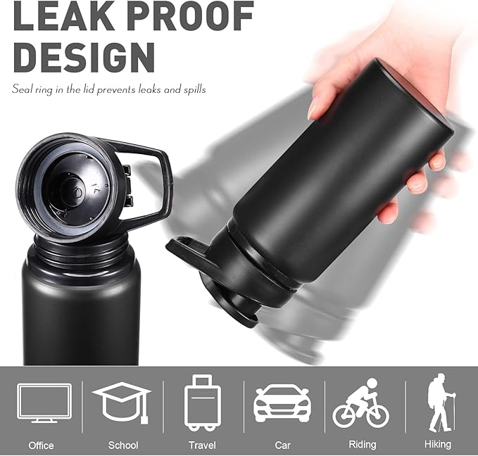 Mimorou 16 Pack Aluminum Water Bottles with Snap Lid Aluminum Reusable Sports Lightweight Leak Proof Water Bottles Bulk for Gym Hiking Cycling Sports Outdoor(17 oz)