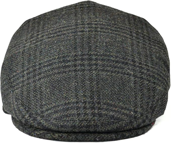 Men's Wool Tweed Newsboy Ivy Cap Gatsby Golf Flat Hat