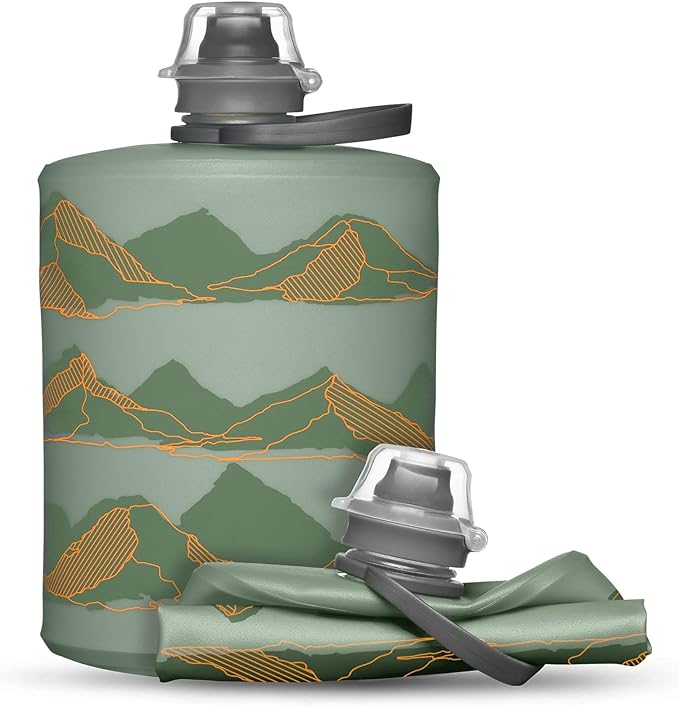 HydraPak Stow Collapsible Water Bottle – 350ml, 500ml, 1L – Ultralight, Leak-Proof, BPA-Free, Filter Compatible Travel & Hiking Flask