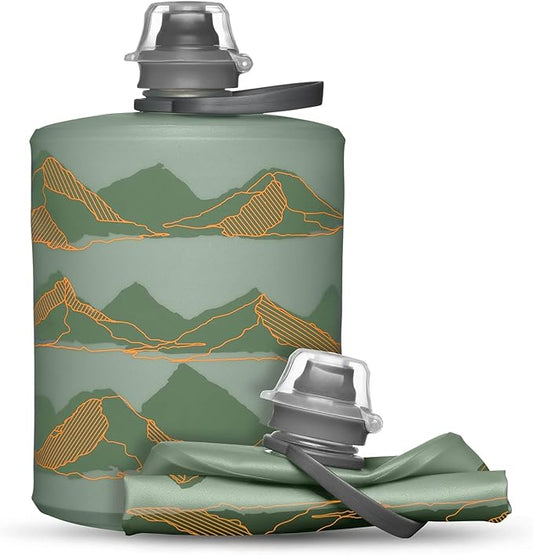 HydraPak Stow Collapsible Water Bottle – 350ml, 500ml, 1L – Ultralight, Leak-Proof, BPA-Free, Filter Compatible Travel & Hiking Flask