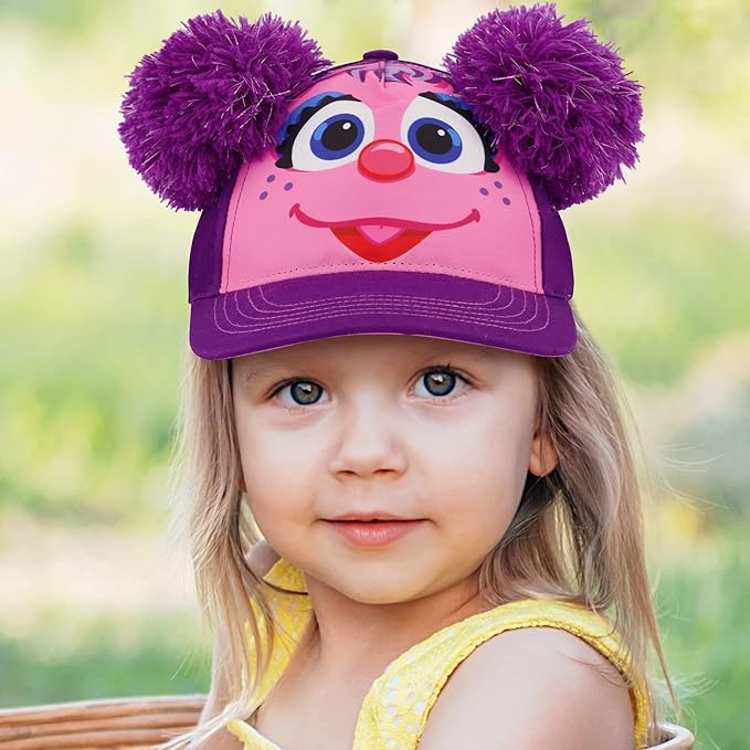 Sesame Street Girls' Ages 2-4 Hat, Elmo, Abby Cadabby Adjustable for Toddler