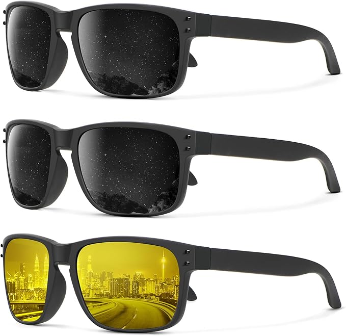 KALIYADI Polarized Sunglasses for Men and Women Vintage Style Sun Glasses for Fishing Running Driving with UV Protection