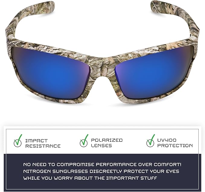 Nitrogen Polarized Wrap Around Sport Sunglasses for Men Women UV400 Driving Fishing Running Sun Glasses