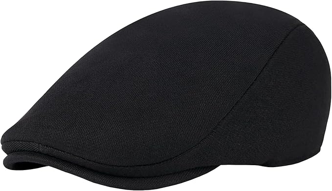 KUJUHA Men's Newsboy Cap Cotton Flat Ivy Gatsby Newsboy Hat Driving Hat Irish Cabbie Hunting Caps Winter Hat