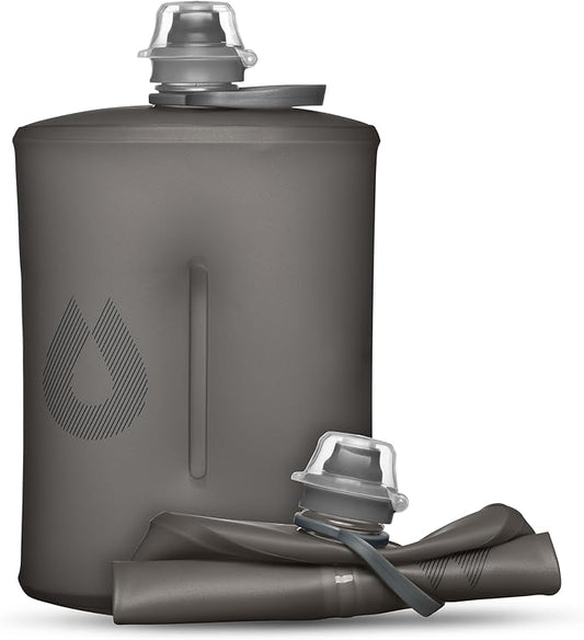 HydraPak Stow Collapsible Water Bottle – 350ml, 500ml, 1L – Ultralight, Leak-Proof, BPA-Free, Filter Compatible Travel & Hiking Flask