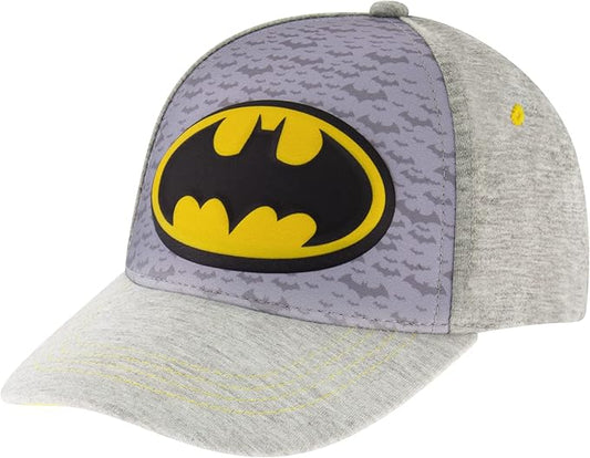 DC Comics Boys Baseball Cap, Batman Adjustable Toddler Hat, Ages 2-4 Or Boy Hats For Kids Ages 4-7
