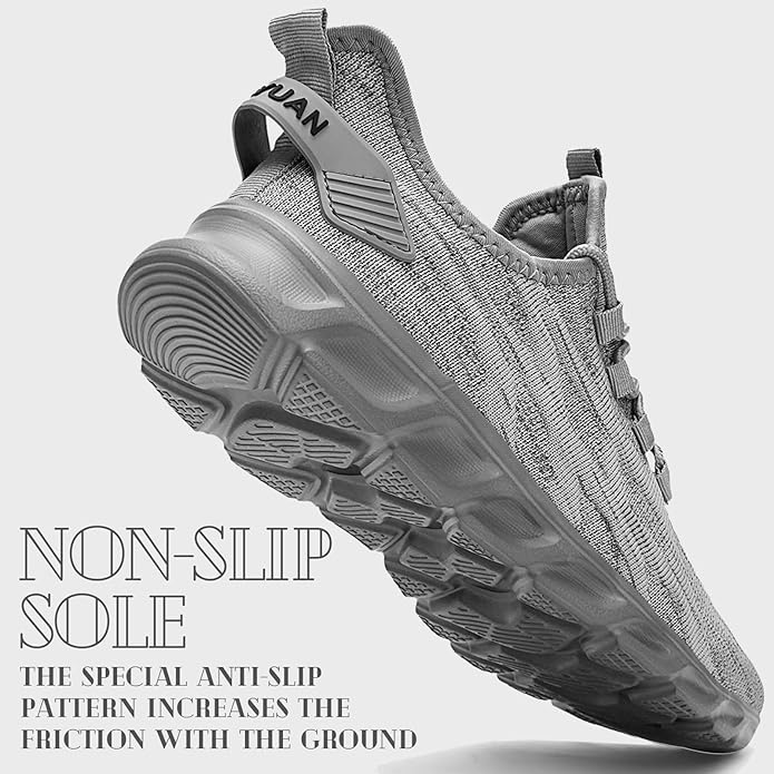 ZGPWZWL Mens Running Shoes Sneakers for Men Tennis Gym Athletic Lightweight Walking Comfortable Workout Sports Shoes