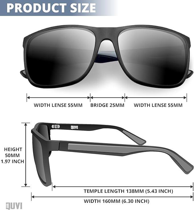 Polarized Sunglasses for Men | UV Protection Mens Sunglasses for Driving Sports Sunglasses for Men Fishing Golf Cycling