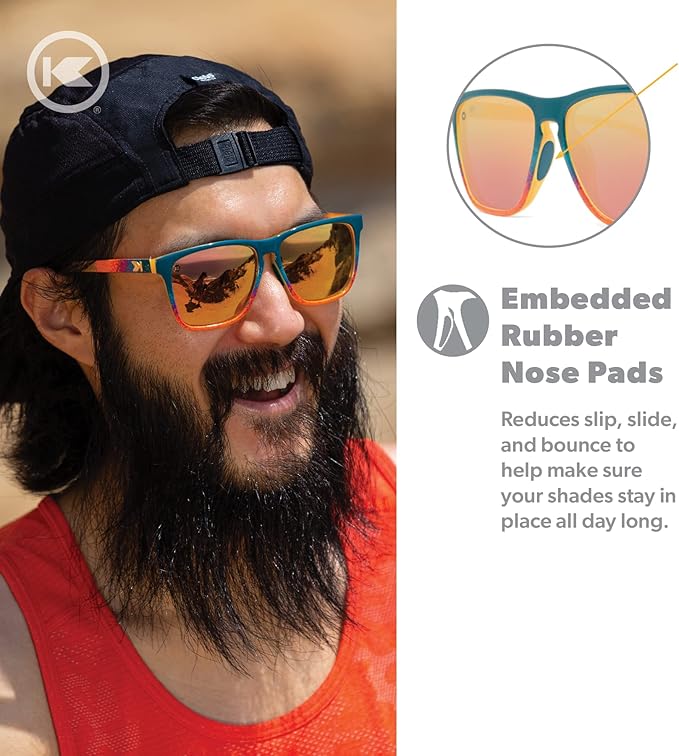 Knockaround Fast Lanes and Fast Lanes Sport Polarized Lightweight Sunglasses for Men & Women - UV400 Protection - Running