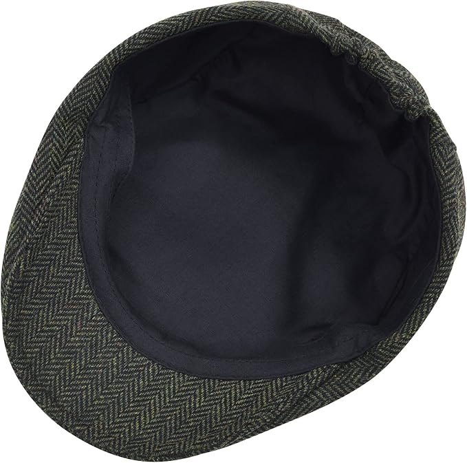 STARANCE Men's Flat Cap Wool Tweed Driving Irish Newsboy Hat