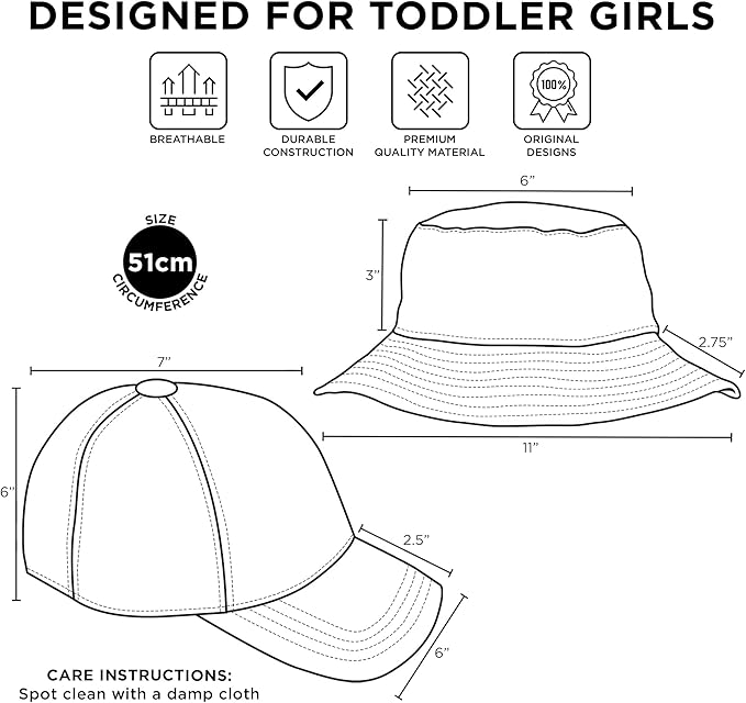 Hasbro Bucket Baseball Cap, Peppa Pig Toddler Sun Hat for Ages 2-4