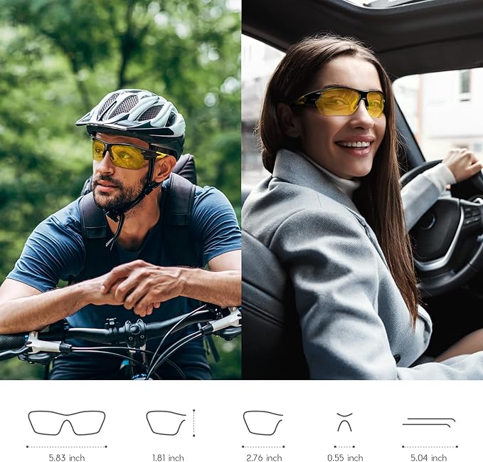 BEACOOL Polarized Sports Sunglasses for Men Women Youth Baseball Cycling Running Driving Fishing Golf Motorcycle TAC Glasses