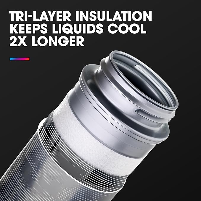 HydraPak | Polar Bottle - Polar Sport Insulated Water Bottle - BPA-Free, Sport & Bike Squeeze Bottle with Handle (Contender Blue, 700ml / 24oz)