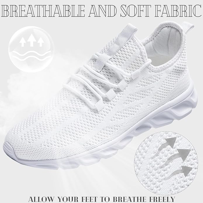 ZGPWZWL Mens Running Shoes Sneakers for Men Tennis Gym Athletic Lightweight Walking Comfortable Workout Sports Shoes