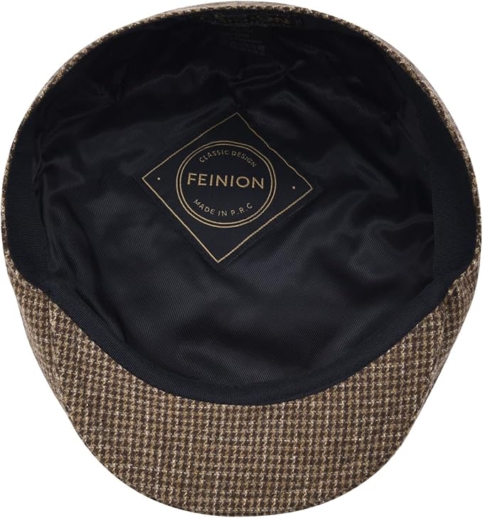 Men's Wool Tweed Newsboy Ivy Cap Gatsby Golf Flat Hat