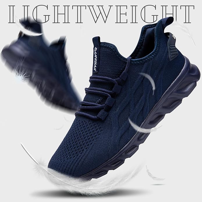 ZGPWZWL Mens Running Shoes Sneakers for Men Tennis Gym Athletic Lightweight Walking Comfortable Workout Sports Shoes