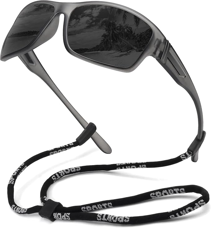 STORYCOAST Polarized Sports Sunglasses for Men Women Unbreakable Frame Cycling Fishing Driving