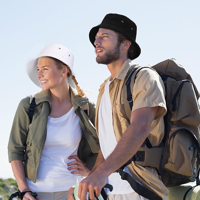 4 Pieces Bucket Hat Sun Packable Travel Beach Fishing Hat for Men Women