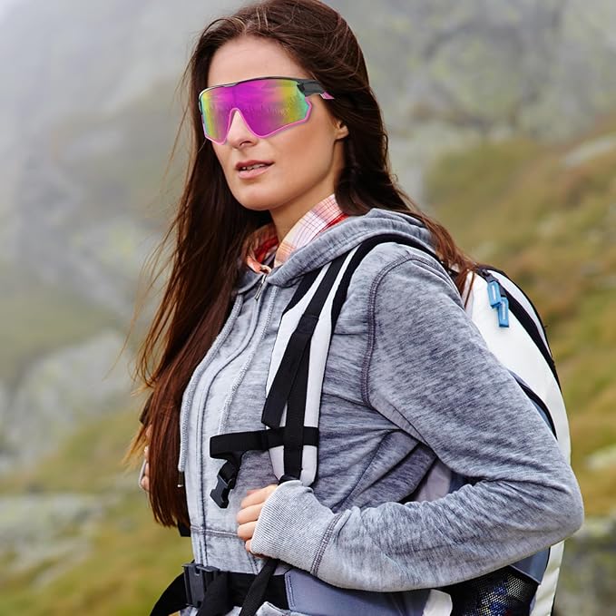 BEACOOL Polarized Sports Sunglasses for Men Women Youth Baseball Cycling Running Driving Fishing Golf Motorcycle TAC Glasses