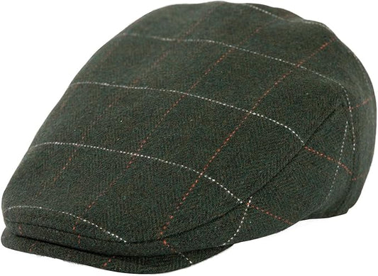 TOP-EX XL/XXL Wool Tweed Newsboy Flat Cap for Men Winter Fashion Ivy Cap Gatsby Golf Hat Satin Lined