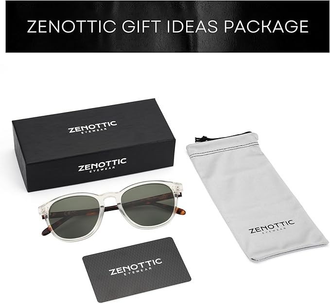 ZENOTTIC Round Polarized Sunglasses Women: UV400 Protection Classic Retro Circle Shades for Driving Fishing Golf Fashion