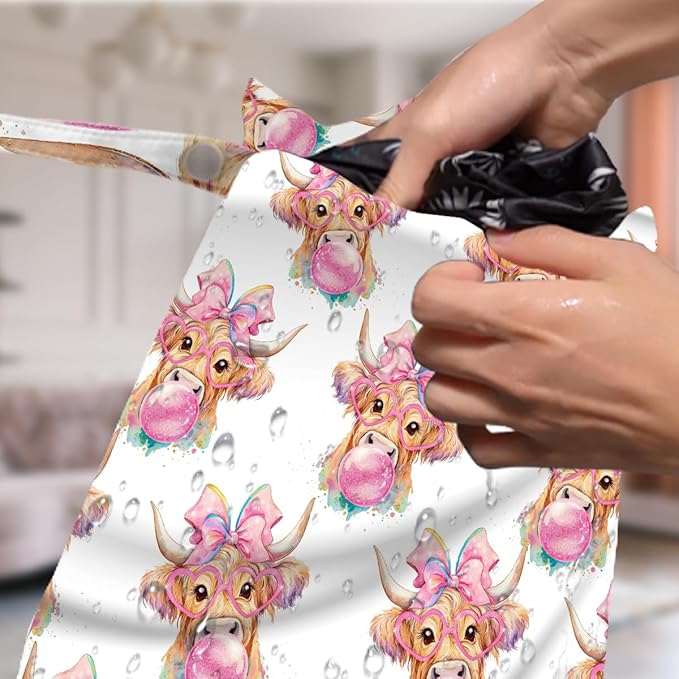 4 Pack Cute Bow Sheep Cow Christian Easter Wet Bag Waterproof Wet Dry Bag for Swimsuit Clothes Diaper Beach Pool Yoga Gym Toiletries Gift for Women Bestie Friend Easter Christmas Appreciation Birthday