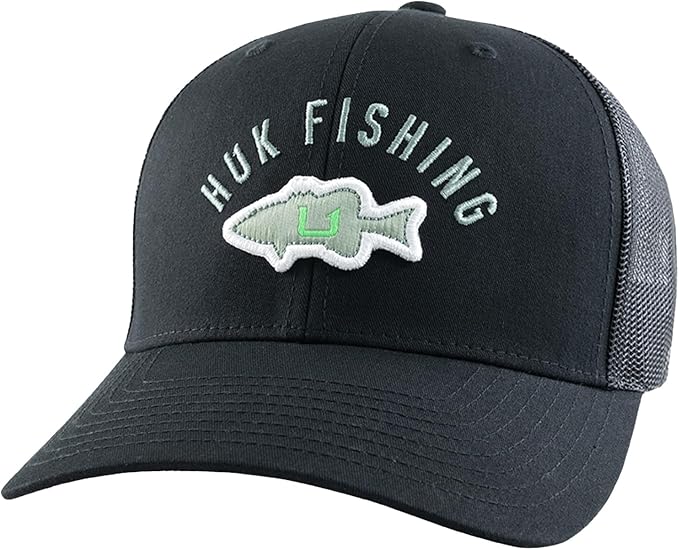 HUK Men's Trucker, Anti-Glare Snapback Fishing Hat