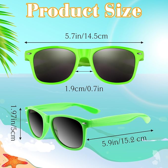 ASTARON Black Sunglasses Bulk, 6/12/24/48 Pack Sunglasses Party Favors for Summer Beach Pool Birthday Wedding Party Supplies