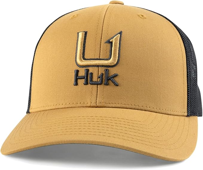 HUK Men's Trucker, Anti-Glare Snapback Fishing Hat