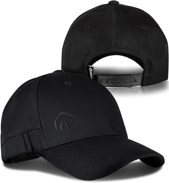 Wolverine Work Hat | Adjustable | Rugged | Durable | Comfort | Workwear | Cotton Canvas, Pencil Sleeve-Black