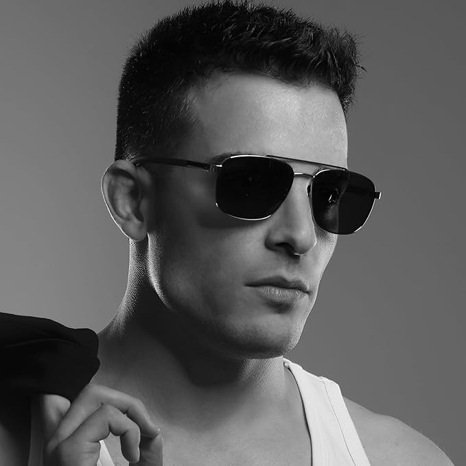 ZENOTTIC Aviator Wood Polarized Sunglasses for Men 100% UV Protection Fishing Driving Golf