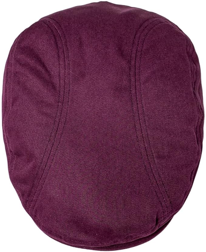 BOTVELA Men Cotton Twill Newsboy Flat Ivy Driving Hat Fitted Cap