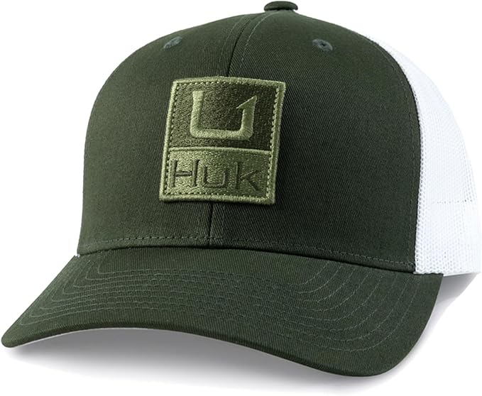 HUK Men's Trucker, Anti-Glare Snapback Fishing Hat