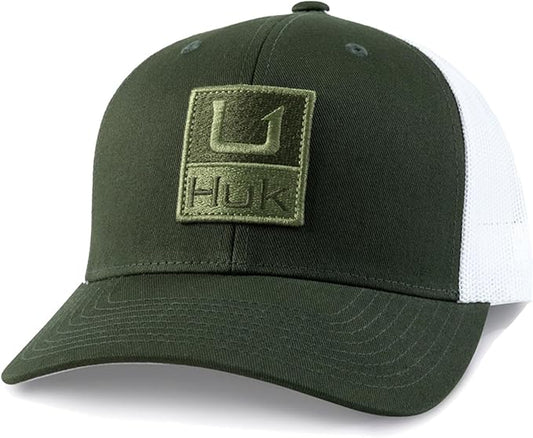 HUK Men's Trucker, Anti-Glare Snapback Fishing Hat