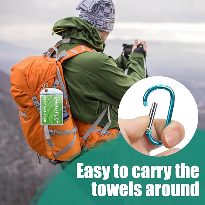 40"*12" Cooling Towels 6 PCS, Cool Towels Sports Cooling Rags for Neck and Face, Sweat Neck Cooling Towel for Hot Weather, Chilly Towels for Athletes, Yoga, Gym, Golf