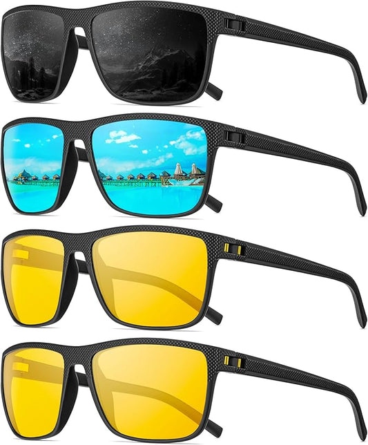 Polarized Sunglasses Men, Mens Sunglasses Polarized UV protection Lightweight Sun Glasses for Driving Fishing Golf