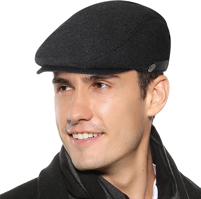 Sumolux Mens Newsboy Hat Flat Cap Gatsby Newsboy Lvy Irish Hats Driving Cabbie Hunting Cap