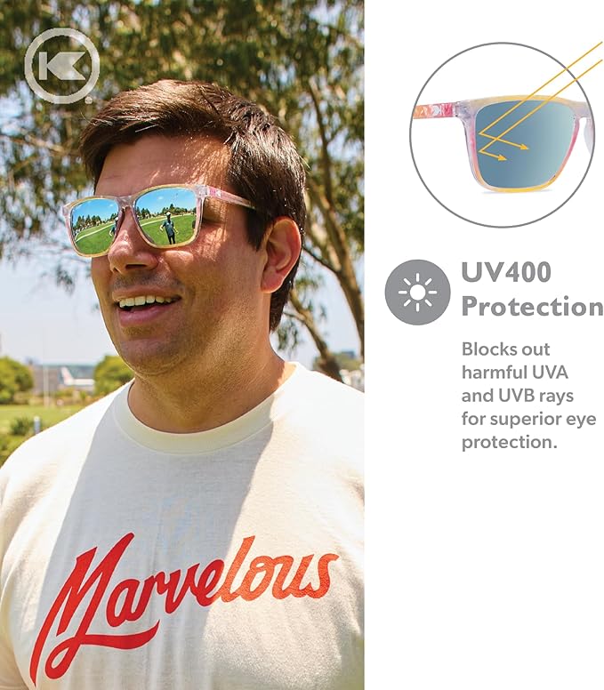 Knockaround Fast Lanes and Fast Lanes Sport Polarized Lightweight Sunglasses for Men & Women - UV400 Protection - Running