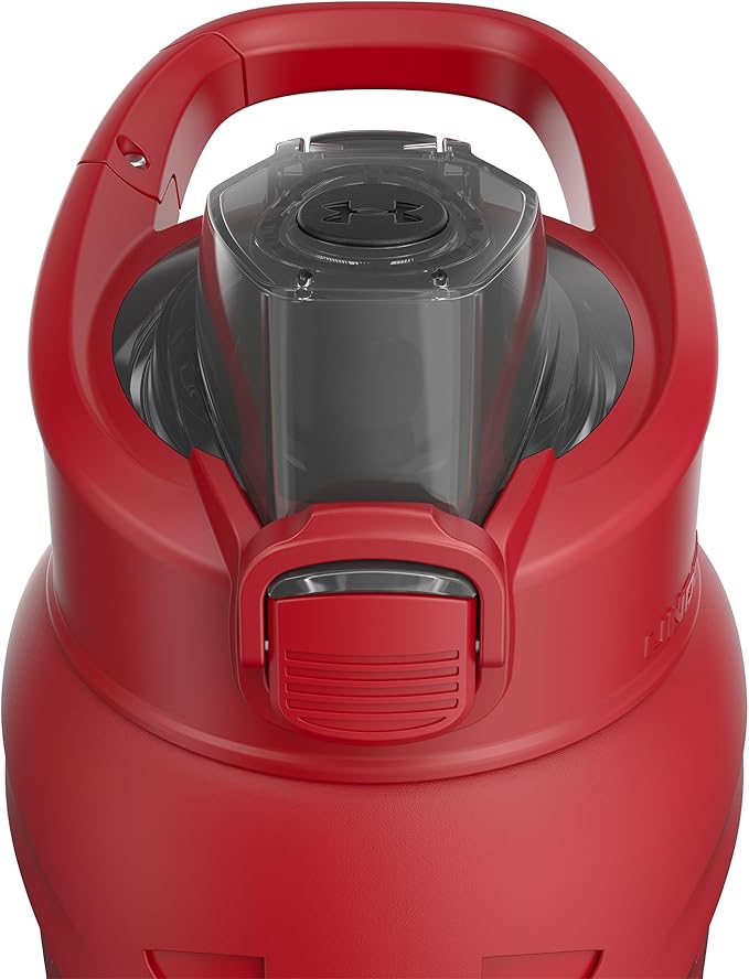 Under Armour 24Oz Stainless Steel Water Bottle, Insulated, Carabiner Easy Carry Hook, Leak Proof, Kids & Adults, All Sports, Gym