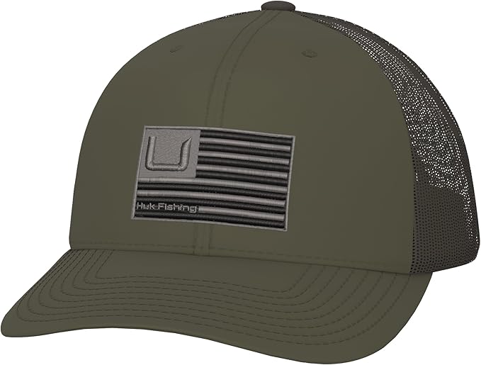 HUK Men's Trucker, Anti-Glare Snapback Fishing Hat