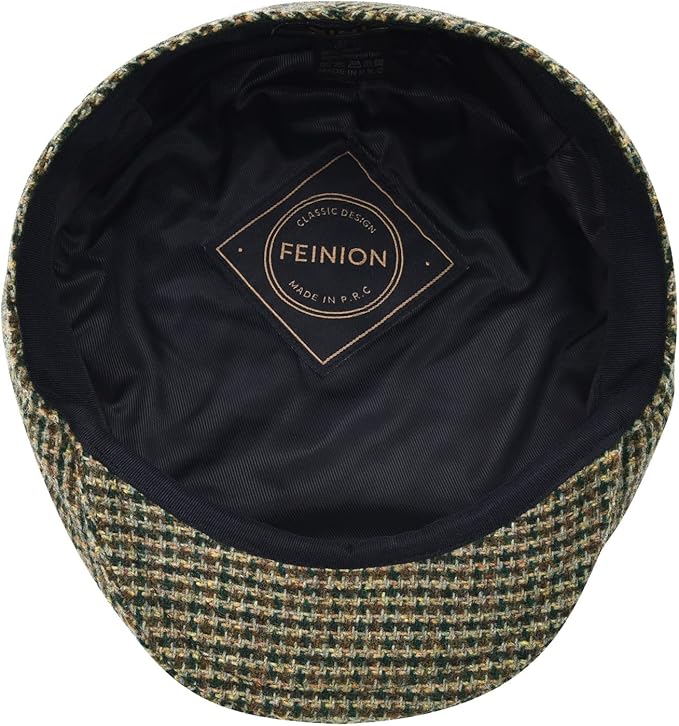 Men's Wool Tweed Newsboy Ivy Cap Gatsby Golf Flat Hat