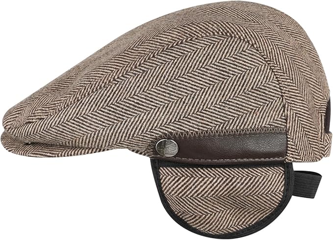 Sumolux Mens Newsboy Hat Flat Cap Gatsby Newsboy Lvy Irish Hats Driving Cabbie Hunting Cap