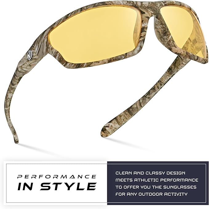 Nitrogen Polarized Wrap Around Sport Sunglasses for Men Women UV400 Driving Fishing Running Sun Glasses