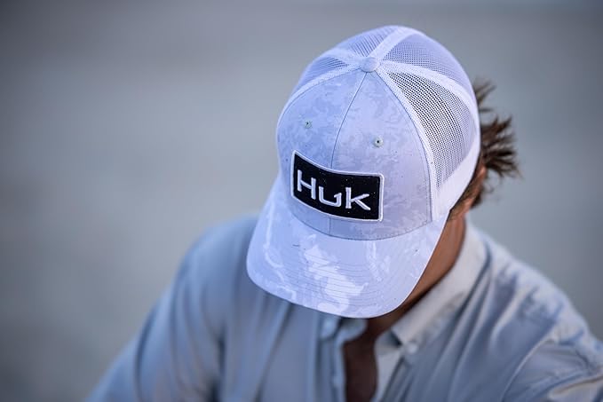 HUK Men's Trucker, Anti-Glare Snapback Fishing Hat