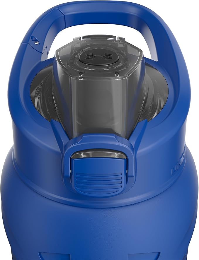 Under Armour 24Oz Stainless Steel Water Bottle, Insulated, Carabiner Easy Carry Hook, Leak Proof, Kids & Adults, All Sports, Gym